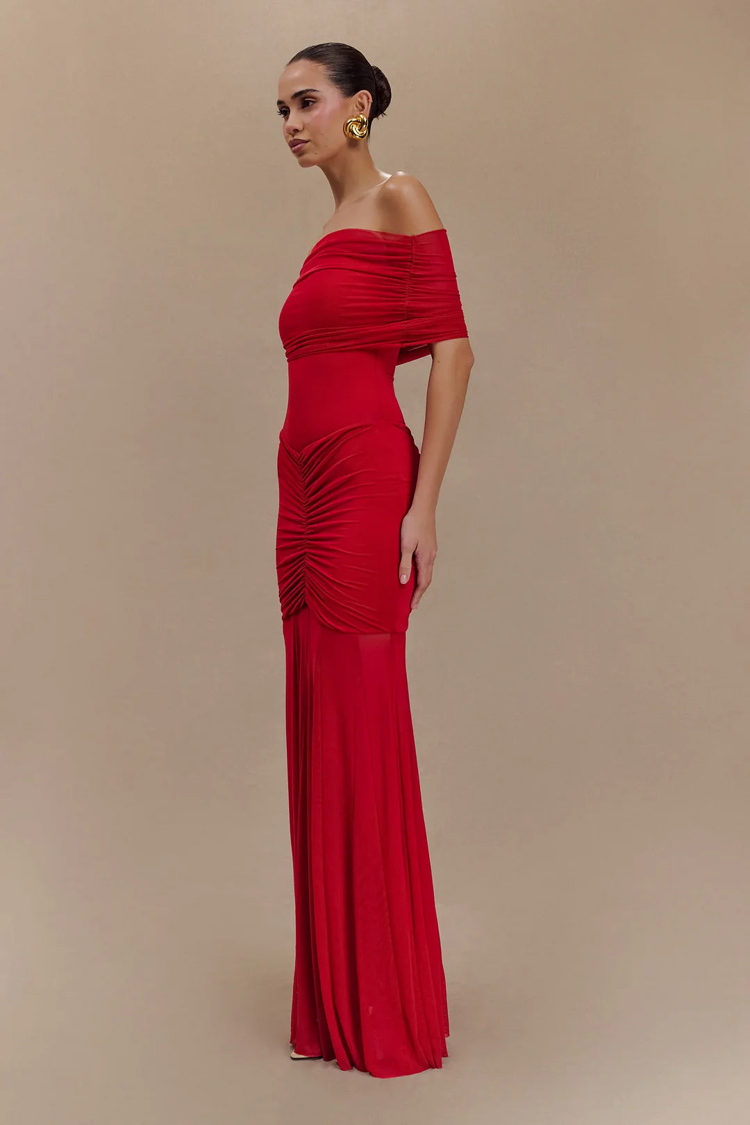 Flora | Elegant Draped Gown