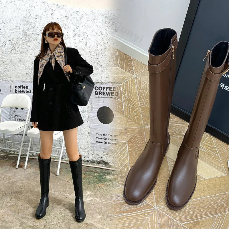 Maliyah | Classic Leather Boots