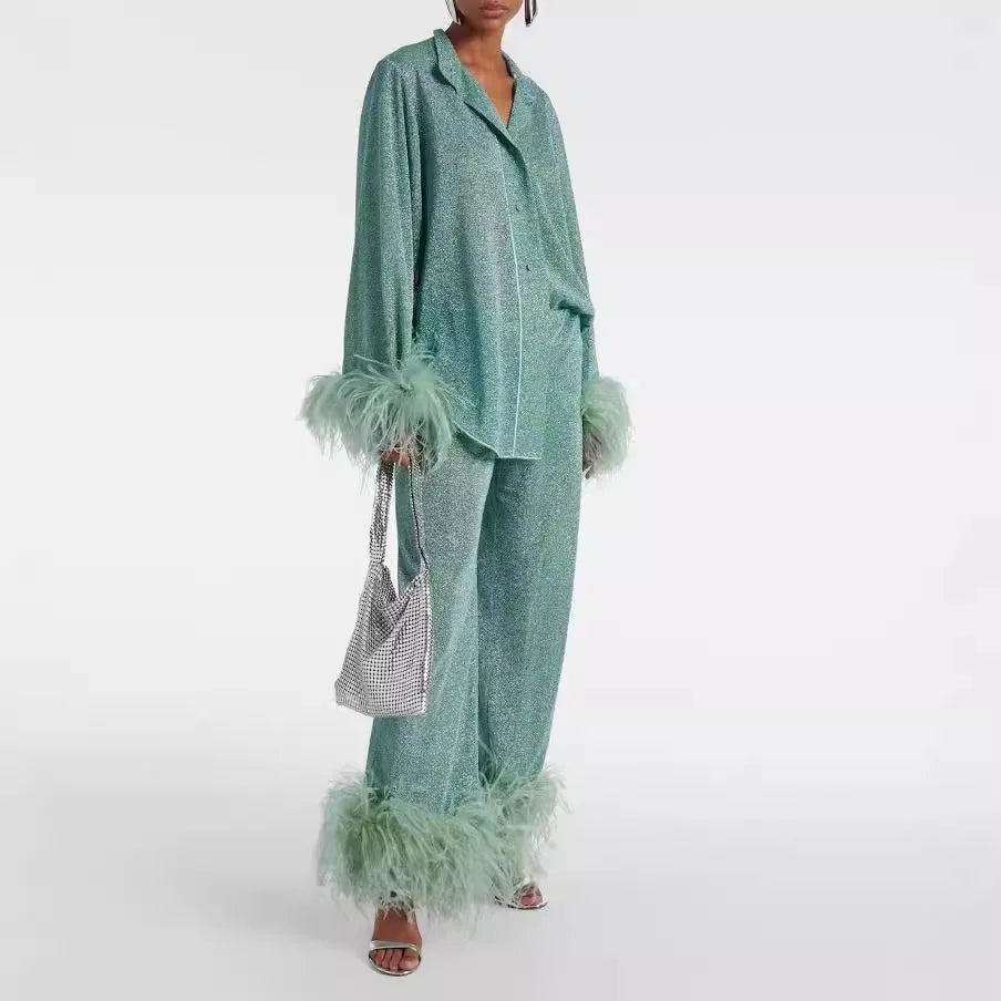 Alison | Chic Feathered Set