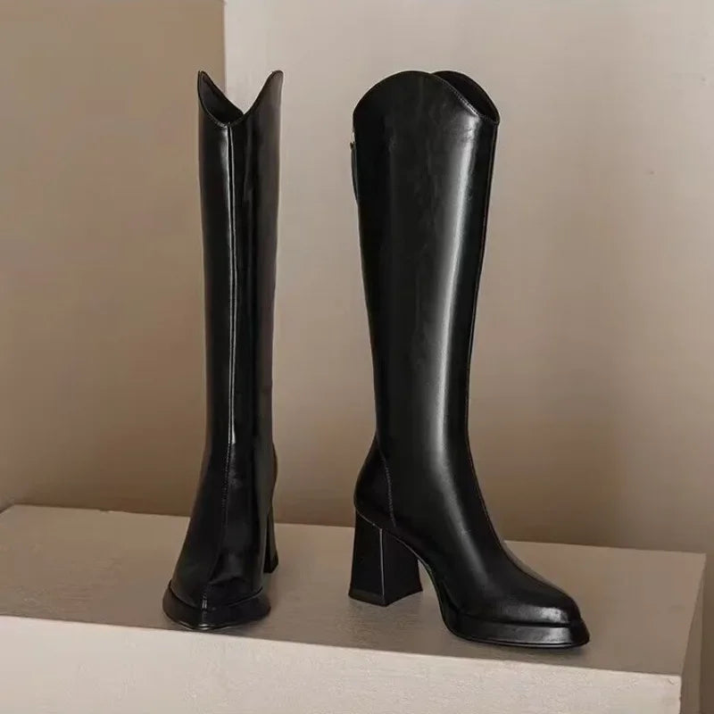 Lyra | Timeless Glossy Boots