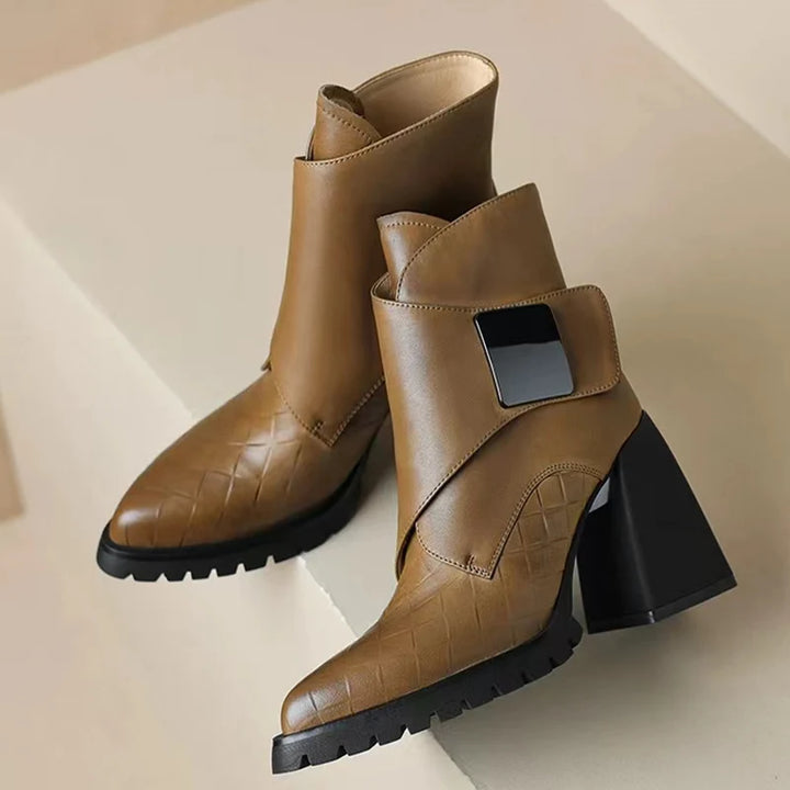 Macie | Retro Leather Boots