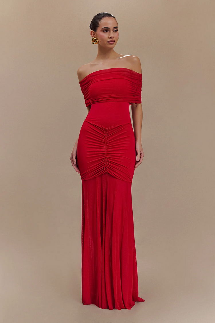 Flora | Elegant Draped Gown