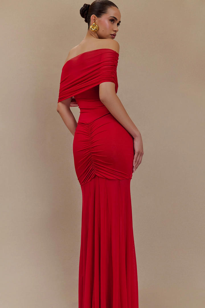 Flora | Elegant Draped Gown